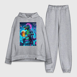 Женский костюм оверсайз Пивозавр в роли годзиллы - нейроарт