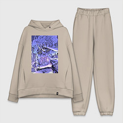 Женский костюм оверсайз Ван-Пис Луффи улыбается