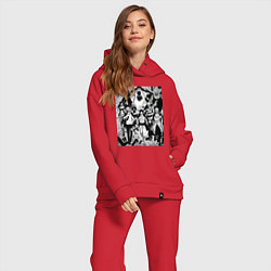 Женский костюм оверсайз Ван-Пис мугивары вано, цвет: красный — фото 2