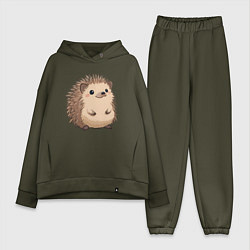 Женский костюм оверсайз Ёжик арт