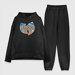 Женский костюм оверсайз Wu-tang knicks, цвет: черный