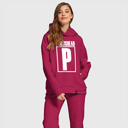 Женский костюм оверсайз Portishead, цвет: маджента — фото 2