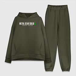 Женский костюм оверсайз Metal gear solid 3 Snake eater logo, цвет: хаки