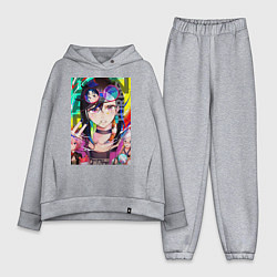 Женский костюм оверсайз Дандадан: Момо Аясэ, цвет: меланж