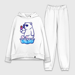 Женский костюм оверсайз Мишка с мороженым