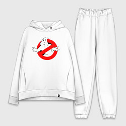 Женский костюм оверсайз Ghostbusters logo, цвет: белый
