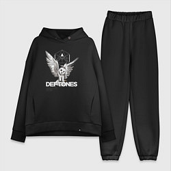 Женский костюм оверсайз Deftones diamond eyes, цвет: черный