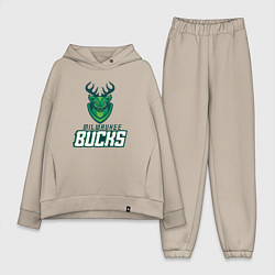 Женский костюм оверсайз Milwaukee Bucks NBA