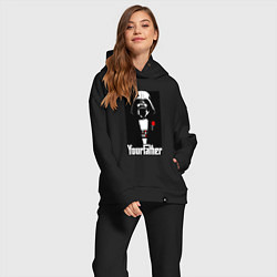 Женский костюм оверсайз Крёстный отец Дарт Вейдер, цвет: черный — фото 2