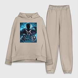 Женский костюм оверсайз Ужасный Веном - нейроарт фантазия