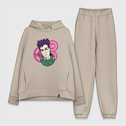 Женский костюм оверсайз Чхве Су Бонг - 230, цвет: миндальный