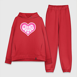Женский костюм оверсайз Oh my god love