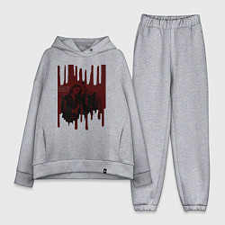 Женский костюм оверсайз Teriffier постер, цвет: меланж