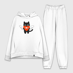 Женский костюм оверсайз Ангельский котик