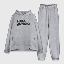 Женский костюм оверсайз Стиль Луки Дончича, цвет: меланж