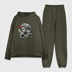 Женский костюм оверсайз Logo Sons Of Anarchy, цвет: хаки