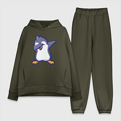Женский костюм оверсайз Dab penguin