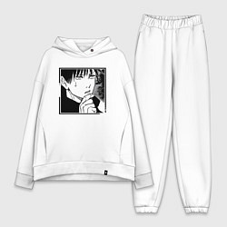 Женский костюм оверсайз Мегуми фусигуро, цвет: белый