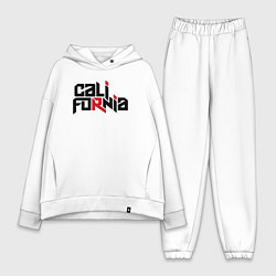 Женский костюм оверсайз USA - California, цвет: белый