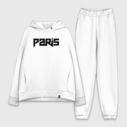 Женский костюм оверсайз City Paris, цвет: белый