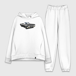 Женский костюм оверсайз Кабриолет, цвет: белый