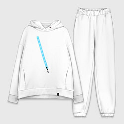 Женский костюм оверсайз Меч джедая звёздные войны, цвет: белый