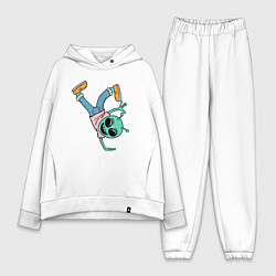 Женский костюм оверсайз Инопланетянин брейкдансер, цвет: белый