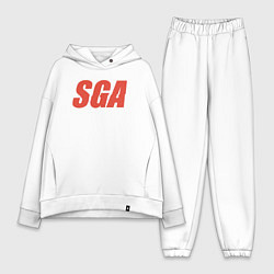 Женский костюм оверсайз Oklahoma SGA, цвет: белый