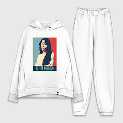 Женский костюм оверсайз Оливия Родриго, цвет: белый