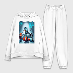 Женский костюм оверсайз Bender bending robot - mixed martial artist, цвет: белый