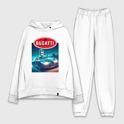 Женский костюм оверсайз Бендер на Бугатти, цвет: белый