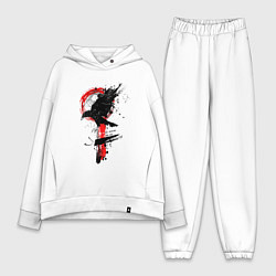 Женский костюм оверсайз Ворон, цвет: белый