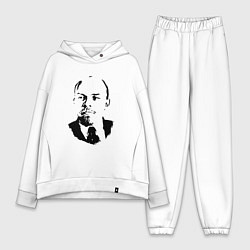 Женский костюм оверсайз Lenin USSR, цвет: белый