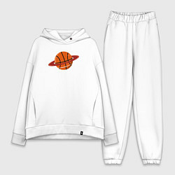 Женский костюм оверсайз Saturn basketball, цвет: белый