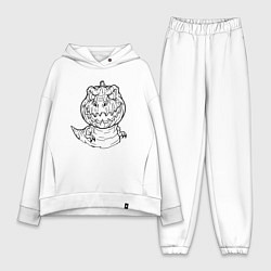 Женский костюм оверсайз Лампозавр Джека, цвет: белый