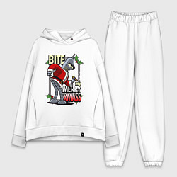 Женский костюм оверсайз Bender - bite my xmaas, цвет: белый