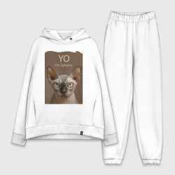 Женский костюм оверсайз Yo - Im Sphynx, цвет: белый