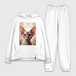 Женский костюм оверсайз Yo - Im Devon Rex, цвет: белый