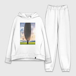 Женский костюм оверсайз Прибытие, цвет: белый