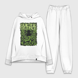 Женский костюм оверсайз Suicide Silence, цвет: белый