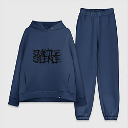 Женский костюм оверсайз Suicide Silence, цвет: тёмно-синий