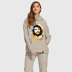 Женский костюм оверсайз Che Guevara Art, цвет: миндальный — фото 2