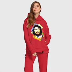 Женский костюм оверсайз Che Guevara Art, цвет: красный — фото 2
