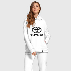 Женский костюм оверсайз Toyota Logo, цвет: белый — фото 2