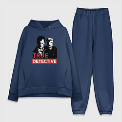Женский костюм оверсайз True Detective, цвет: тёмно-синий