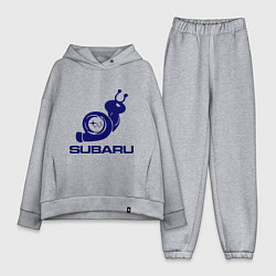 Женский костюм оверсайз Subaru, цвет: меланж