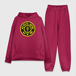 Женский костюм оверсайз Gold's Gym, цвет: маджента