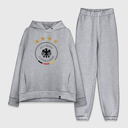 Женский костюм оверсайз Deutscher Fussball-Bund, цвет: меланж