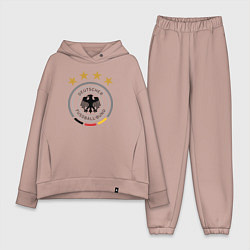 Женский костюм оверсайз Deutscher Fussball-Bund, цвет: пыльно-розовый