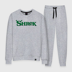 Костюм хлопковый женский Shrek: Logo, цвет: меланж